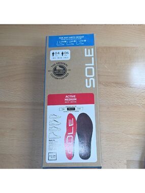 SOLE Active Medium Insoles M3.5-4 W5.5-6